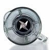 Μπλέντερ MODERNA 0585/01, 1000W, 4 λεπίδες, 1.5 l, 4 ταχύτητες + παλμός, γυάλινη κανάτα, Λευκό
