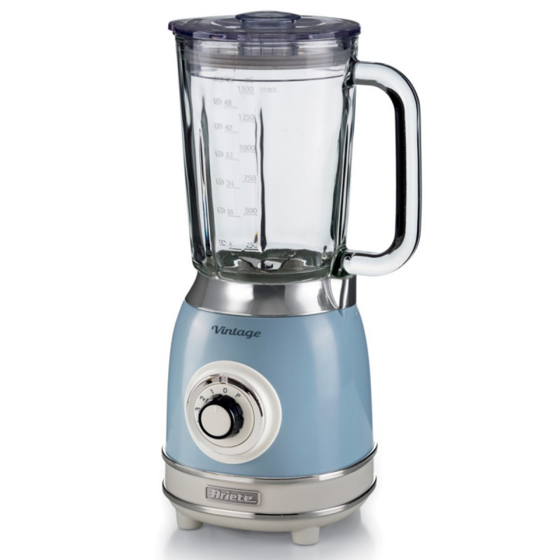 Μπλέντερ Ariete VINTAGE 2.0 0583/05, 1000W, 1,5 l, 4 λεπίδες, 4 ταχύτητες + παλμοί, θρυμματισμός πάγου, Μπλε
