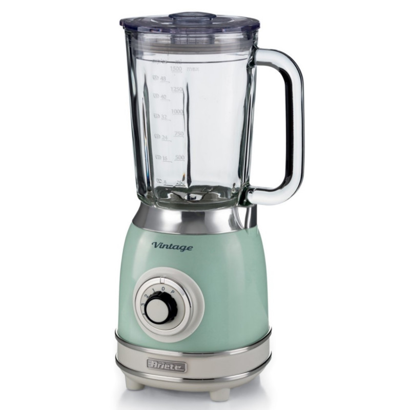 Μπλέντερ Ariete VINTAGE 2.0 0583/04, 1000W, 1.5 l, 4 λεπίδες, 4 ταχύτητες + παλμοί, θρυμματισμός πάγου, Πράσινο