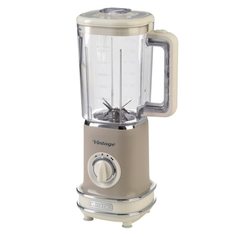 Μπλέντερ Ariete VINTAGE 0568, 500W, 1.5 l, 2 ταχύτητες + παλμός, θρυμματισμός πάγου, Μπεζ