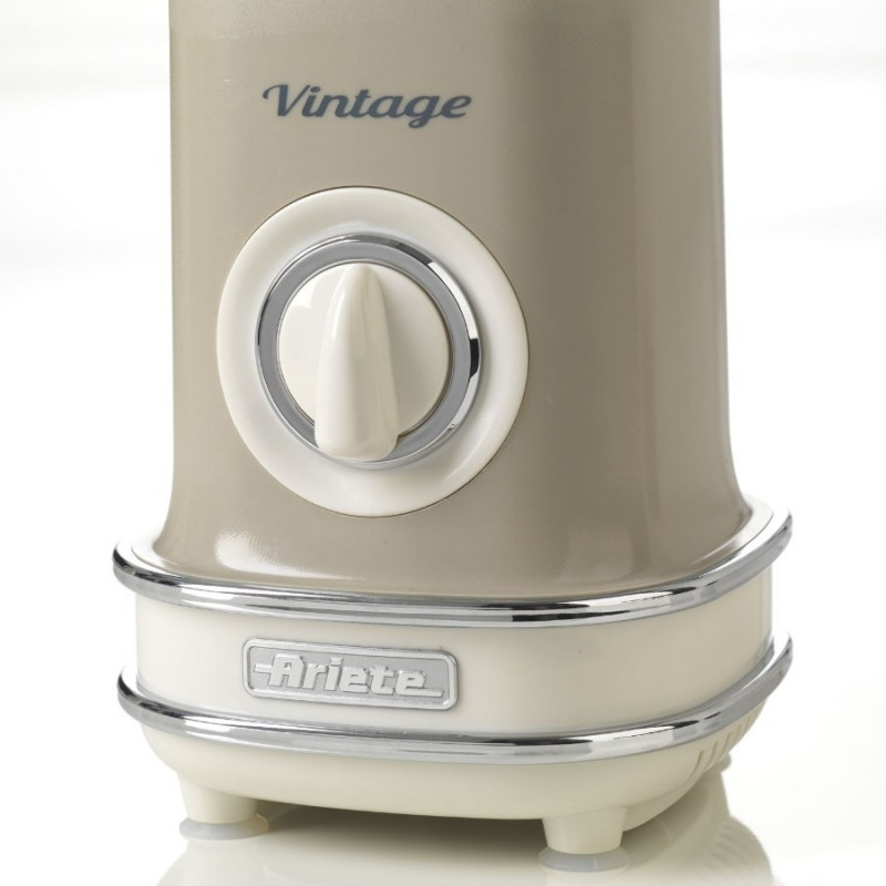 Μπλέντερ Ariete VINTAGE 0568, 500W, 1.5 l, 2 ταχύτητες + παλμός, θρυμματισμός πάγου, Μπεζ