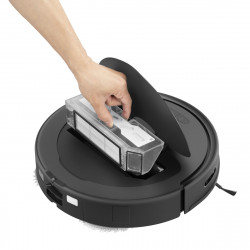 Ρομποτική ηλεκτρική σκούπα Roborock Q Revo S QRS52-00 7000 Pa, 5200 mAh, 80W, 3D χαρτογράφηση LiDar, σταθμός φόρτισης, αυτονομία έως 3 ώρες, Μαύρο