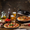 Ηλεκτρικός φούρνος πίτσας Ariete "Pizza in 4 minutes" 0917/00, 1200W, 32 cm, Μέχρι 400C, 5 επίπεδα, Πέτρινη πλάκα, Αντικολλητική επίστρωση, Μαύρο