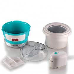 Παγωτομηχανή Ariete PARTY TIME 0643/01, 12W, 1,5 l, 30 min, Αφαιρούμενο μπολ, Τυρκουάζ