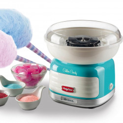 Μηχανή για μαλλί της γριάς Ariete COTTON CANDY PARTY TIME 2973/01, 450W, Ενσωματωμένος διανομέας, Τυρκουάζ
