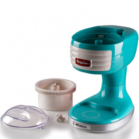 Μηχανή για γρανίτα Ariete PARTY TIME Scrubber 0076/01, 30W, Λεπίδες από ανοξείδωτο ατσάλι, Αφαιρούμενο καλάθι, Κάλυμμα ασφαλείας, Τυρκουάζ