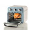 Φριτέζα-φούρνος ζεστού αέρα Ariete VINTAGE 4632/05, 1400W, 16 l, Μέχρι 230C, Χρονοδιακόπτης 60 min, Περιστρεφόμενο καλάθι, Λευκό/Μπλε