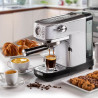 Καφετιέρα Ariete ESPRESSO SLIM MODERNA 1381/14, 1300W, 15 bar, 1.1 l, Ground και ESE, Λευκό