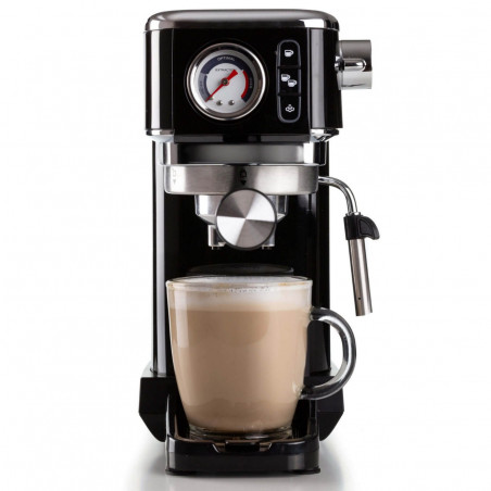 Καφετιέρα Ariete ESPRESSO SLIM MODERNA 1381/32, 1300W, 15 bar, 1.1 l, αλεσμένος και ESE, Μαύρο