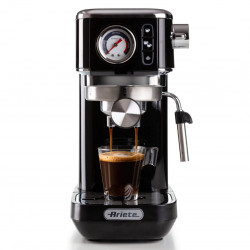 Καφετιέρα Ariete ESPRESSO SLIM MODERNA 1381/32, 1300W, 15 bar, 1.1 l, αλεσμένος και ESE, Μαύρο