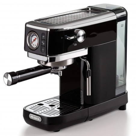Καφετιέρα Ariete ESPRESSO SLIM MODERNA 1381/32, 1300W, 15 bar, 1.1 l, αλεσμένος και ESE, Μαύρο