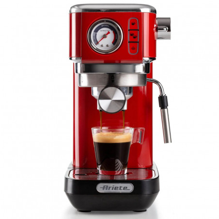 Καφετιέρα Ariete ESPRESSO SLIM MODERNA 1381/33, 1300W, 15 bar, 1.1 l, Ground και ESE, Κόκκινο