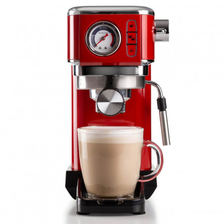 Καφετιέρα Ariete ESPRESSO SLIM MODERNA 1381/33, 1300W, 15 bar, 1.1 l, Ground και ESE, Κόκκινο