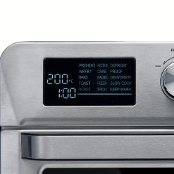Φριτέζα-φούρνος ζεστού αέρα Ariete 4629/11, 1700W, 25 l, 15 προγράμματα, Μέχρι 230C, Ψηφιακή οθόνη, Περιστρεφόμενο καλάθι, Inox