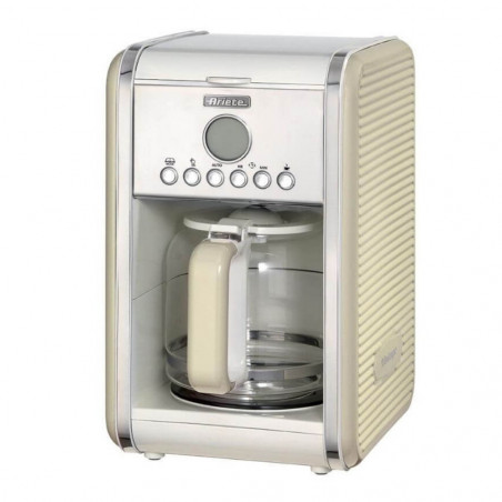 Καφετιέρα Ariete VINTAGE AMERICANO 1342/03, 960W, 2.1 l, Χρονοδιακόπτης, Προγραμματισμός, Παύση, Σύστημα προστασίας από στάξιμο, Μπεζ
