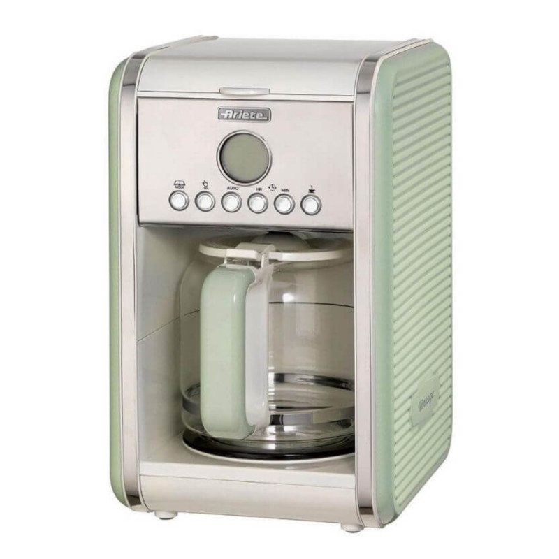 Καφετιέρα Ariete VINTAGE AMERICANO 1342/04, 960W, 2.1 l, Χρονοδιακόπτης, Προγραμματισμός, Παύση, Πράσινο