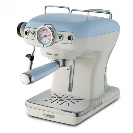 Μηχανή εσπρέσο Ariete VINTAGE 1389/15, 850W, 15 bar, 0,9 l, αλεσμένη και ESE, Maxi-Cappuccino, Μπλε
