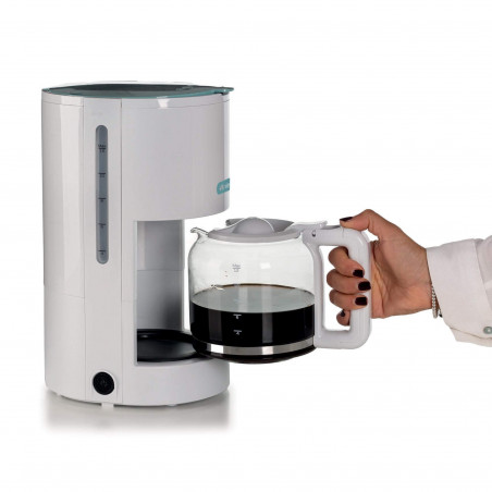 Καφετιέρα φίλτρου Ariete BREAKFAST 1394/01, 12 φλιτζάνια, 0.600l, παράθυρο στάθμης νερού, Λευκό