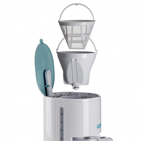 Καφετιέρα φίλτρου Ariete BREAKFAST 1394/01, 12 φλιτζάνια, 0.600l, παράθυρο στάθμης νερού, Λευκό