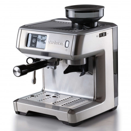 Μηχανή εσπρέσο Ariete ESPRESSO METAL PRO 1312/10, 1600W, 15 bar, 2 l, Οθόνη αφής, Ενσωματωμένος μύλος με 11 στάδια, Ανοξείδωτο, Inox