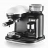 Καφετιέρα Ariete ESPRESSO MODERNA 1318/01, 1080W, 15 bar, 0.8 l, Ενσωματωμένος μύλος καφέ, Ατμομάγειρας, Λευκό