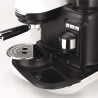 Καφετιέρα Ariete ESPRESSO MODERNA 1318/01, 1080W, 15 bar, 0.8 l, Ενσωματωμένος μύλος καφέ, Ατμομάγειρας, Λευκό