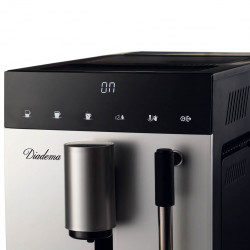 Καφετιέρα Ariete Diadema Automatica 1452/01, 1350W, 19 bar, Touch display, Ατμομάγειρας, Ασημί