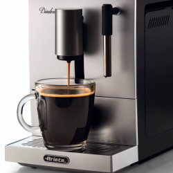 Καφετιέρα Ariete Diadema Automatica 1452/01, 1350W, 19 bar, Touch display, Ατμομάγειρας, Ασημί