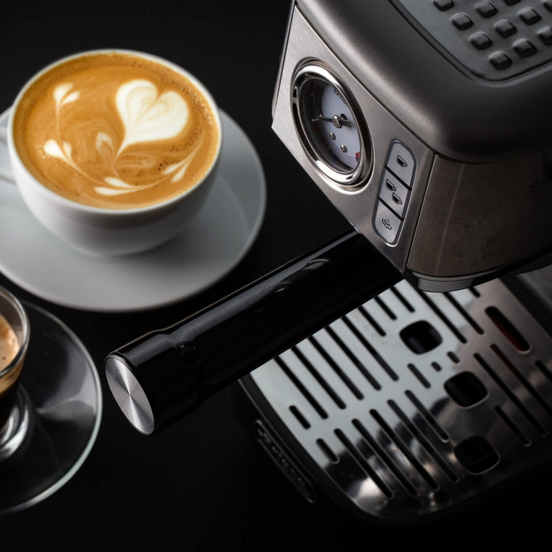 Καφετιέρα Ariete ESPRESSO METAL SLIM 1381/10, 1300W, 15 bar, 1.1 l, μανόμετρο, Inox