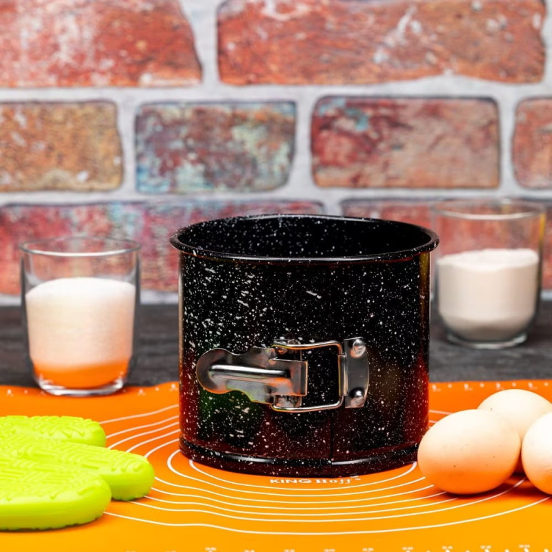 Kinghoff KH 1790, 16x13cm, Μαρμάρινο φινίρισμα, Ανθρακούχος χάλυβας, Μαύρο