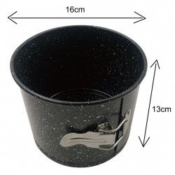 Kinghoff KH 1790, 16x13cm, Μαρμάρινο φινίρισμα, Ανθρακούχος χάλυβας, Μαύρο