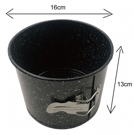 Kinghoff KH 1790, 16x13cm, Μαρμάρινο φινίρισμα, Ανθρακούχος χάλυβας, Μαύρο