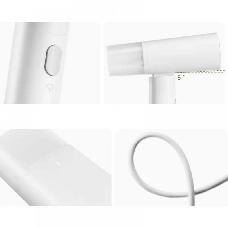 Σίδερο ατμού Xiaomi BHR8269EU, 1300W, 160 ml, Πτυσσόμενο, Κάθετο και οριζόντιο σιδέρωμα, Κεραμική επίστρωση, Λευκό