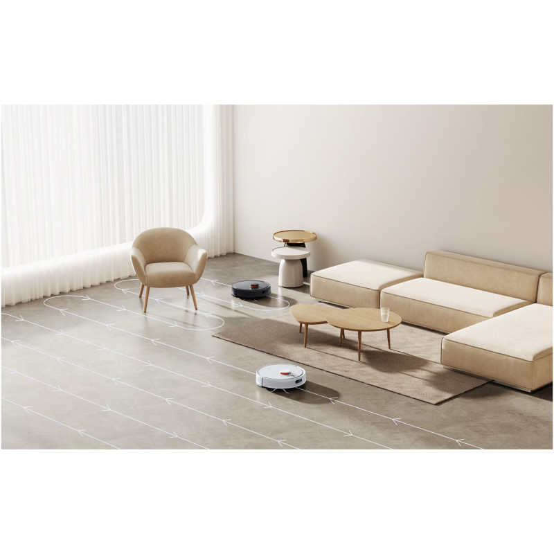 Ρομποτική ηλεκτρική σκούπα Xiaomi S20 BHR8629EU, 45W, 3200mAh, 5000Pa, Δοχείο σκόνης 400 ml, Δοχείο νερού 270 ml, Πλοήγηση με λέιζερ LDS, Λευκό