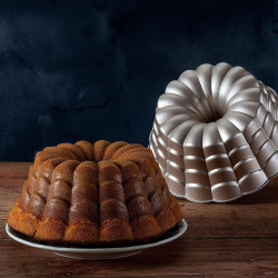 Δίσκος ψησίματος Dr.Oetker Floral 2551, 24 cm, Στρογγυλός, Χυτό αλουμίνιο, Ασημί