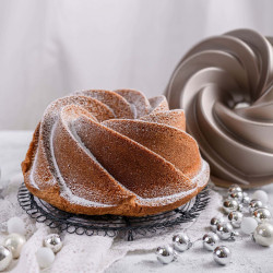 Dr.Oetker Twist Baking Mould 2552, 22 cm, Στρογγυλό, Χυτό αλουμίνιο, Ασημί