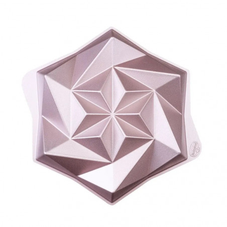 Dr.Oetker Origami 2556, 28 cm, Καλούπι Origami, Χυτό αλουμίνιο, Ροζ χρυσό