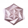 Dr.Oetker Origami 2556, 28 cm, Καλούπι Origami, Χυτό αλουμίνιο, Ροζ χρυσό