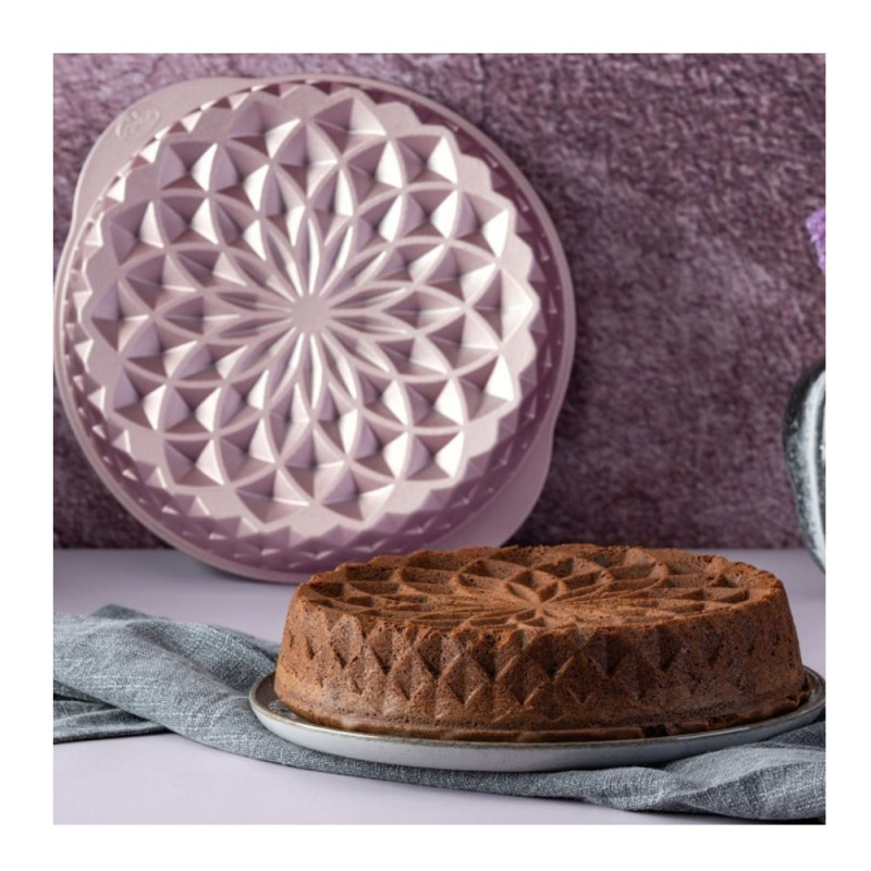 Dr.Oetker Mandala 2557, 26 cm, Στρογγυλό, Χυτό αλουμίνιο, Ροζ χρυσό