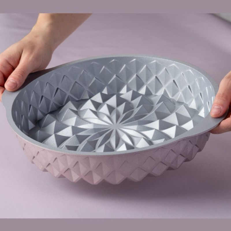 Dr.Oetker Mandala 2557, 26 cm, Στρογγυλό, Χυτό αλουμίνιο, Ροζ χρυσό