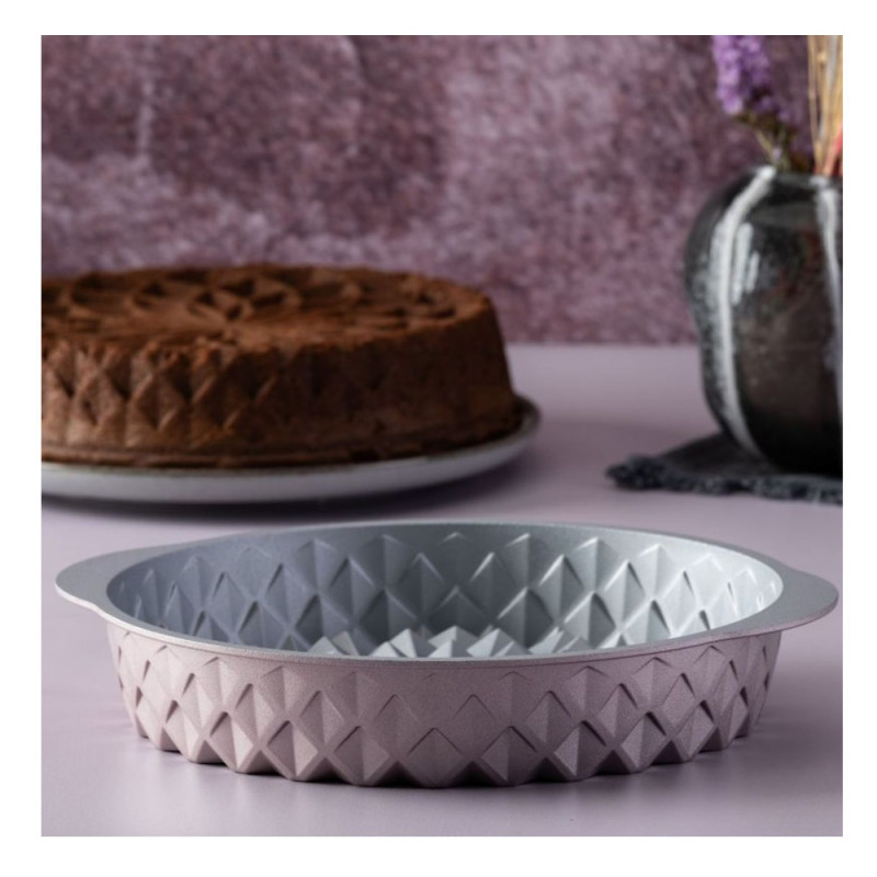 Dr.Oetker Mandala 2557, 26 cm, Στρογγυλό, Χυτό αλουμίνιο, Ροζ χρυσό