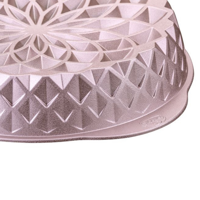 Dr.Oetker Mandala 2557, 26 cm, Στρογγυλό, Χυτό αλουμίνιο, Ροζ χρυσό