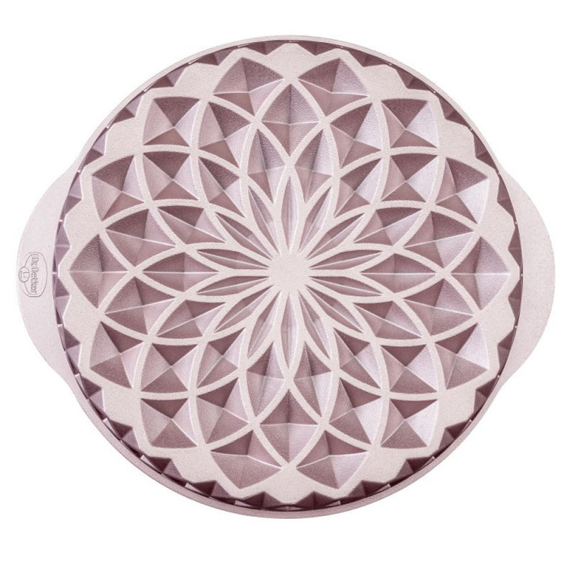 Dr.Oetker Mandala 2557, 26 cm, Στρογγυλό, Χυτό αλουμίνιο, Ροζ χρυσό
