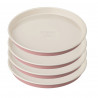 Σετ 4 Dr.Oetker Retro 4654 φόρμες για κέικ, 17x3 cm, Αντικολλητική επίστρωση, Ανθρακούχος χάλυβας, Ροζ