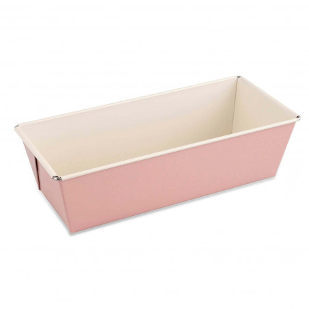 Δίσκος ψησίματος Dr.Oetker Retro 4655, Ορθογώνιος, 25x7.5 cm, Αντικολλητική επίστρωση, Ανθρακούχος χάλυβας, Ροζ