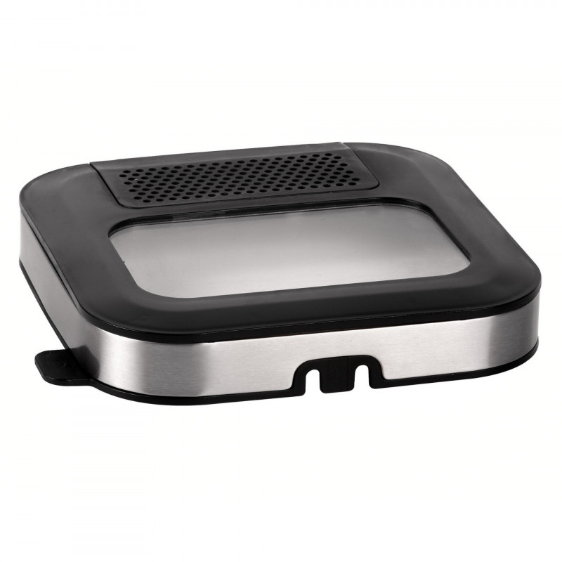 Φριτέζα Elite EDF-1103, 1200W, 2.5 l, 150-190C, 6 προγράμματα, Καπάκι με παράθυρο και φίλτρο, πλακέτα PCB, Μαύρο/inox
