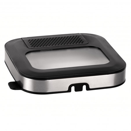 Φριτέζα Elite EDF-1103, 1200W, 2.5 l, 150-190C, 6 προγράμματα, Καπάκι με παράθυρο και φίλτρο, πλακέτα PCB, Μαύρο/inox
