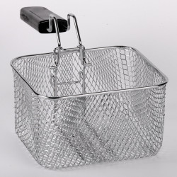 Φριτέζα Elite EDF-1102, 1200W, 2,5 l, 150-190C, παράθυρο παρατήρησης, φίλτρο οσμών, Inox/μαύρο