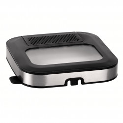 Φριτέζα Elite EDF-1102, 1200W, 2,5 l, 150-190C, παράθυρο παρατήρησης, φίλτρο οσμών, Inox/μαύρο