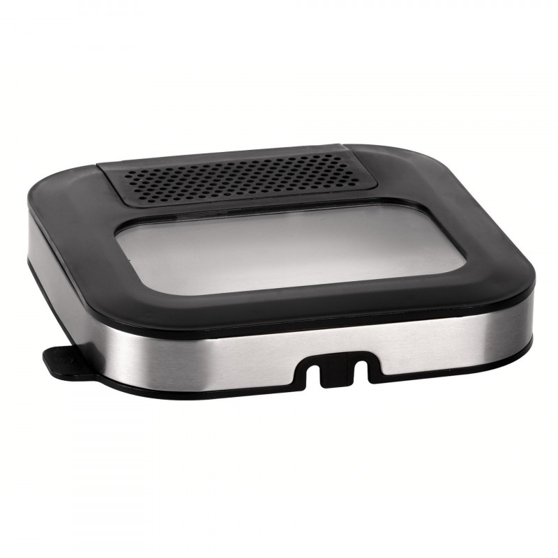 Φριτέζα Elite EDF-1102, 1200W, 2,5 l, 150-190C, παράθυρο παρατήρησης, φίλτρο οσμών, Inox/μαύρο